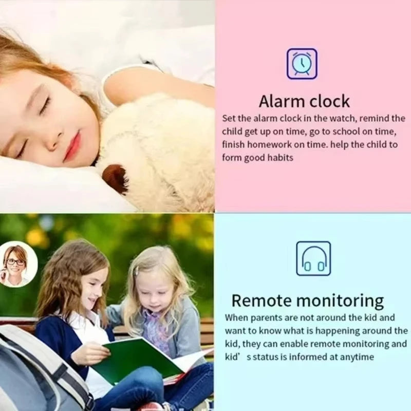 Lenovo 2026 New 4G GPS Waterproof Kids Smart Watch Reloj Inteligente Niños Sim Card Call Camera Mini Electronic Watch Gift