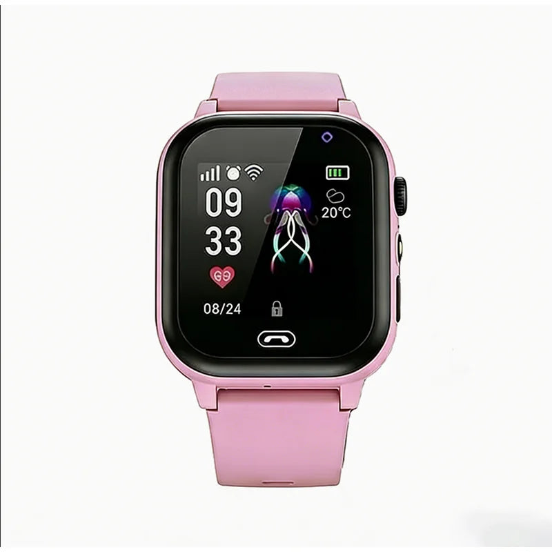 Lenovo 2026 New 4G GPS Waterproof Kids Smart Watch Reloj Inteligente Niños Sim Card Call Camera Mini Electronic Watch Gift