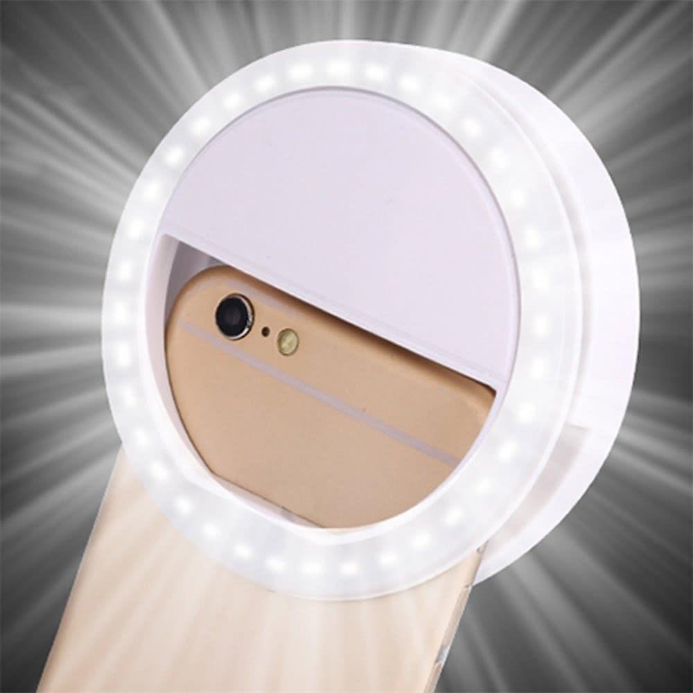 Aro de luz para selfies con tres niveles de brillo