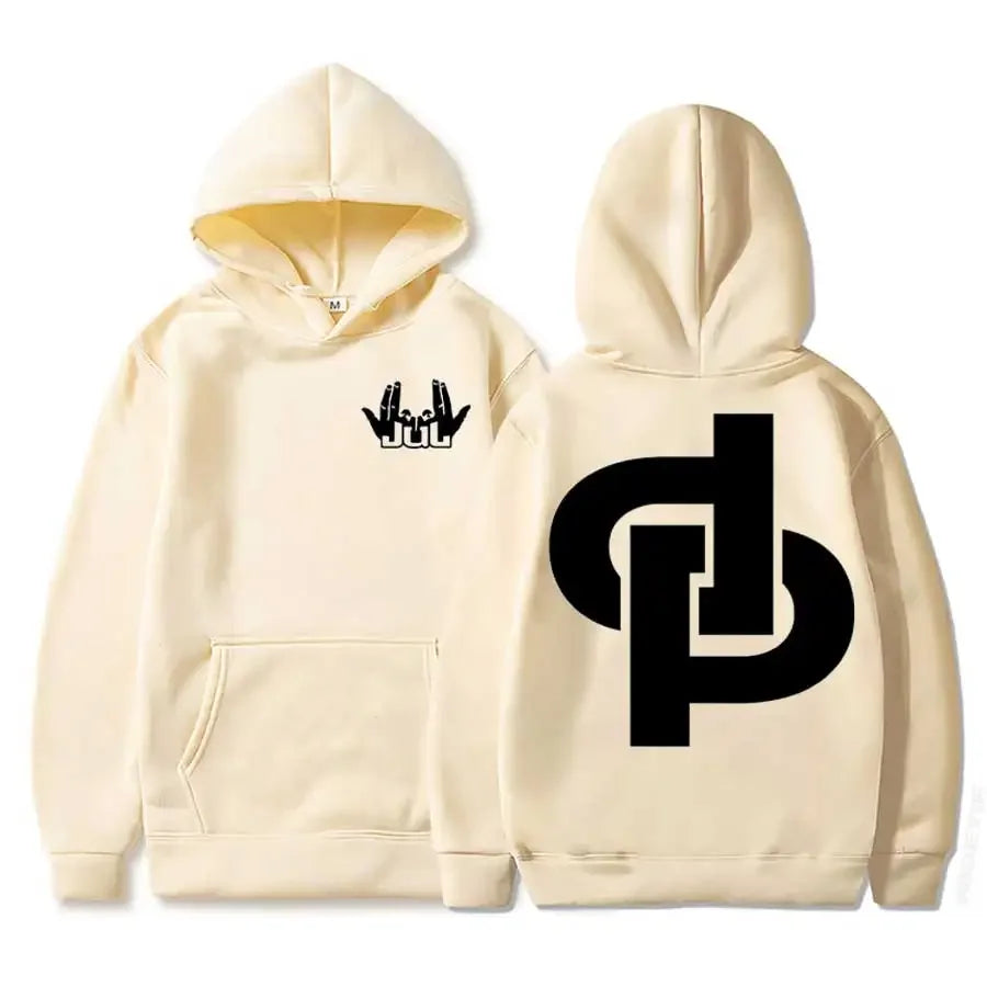 Sudadera con capucha del rapero francés Jul Tour 2025 para hombre y mujer, ropa de calle de hip hop, sudadera informal suave, To