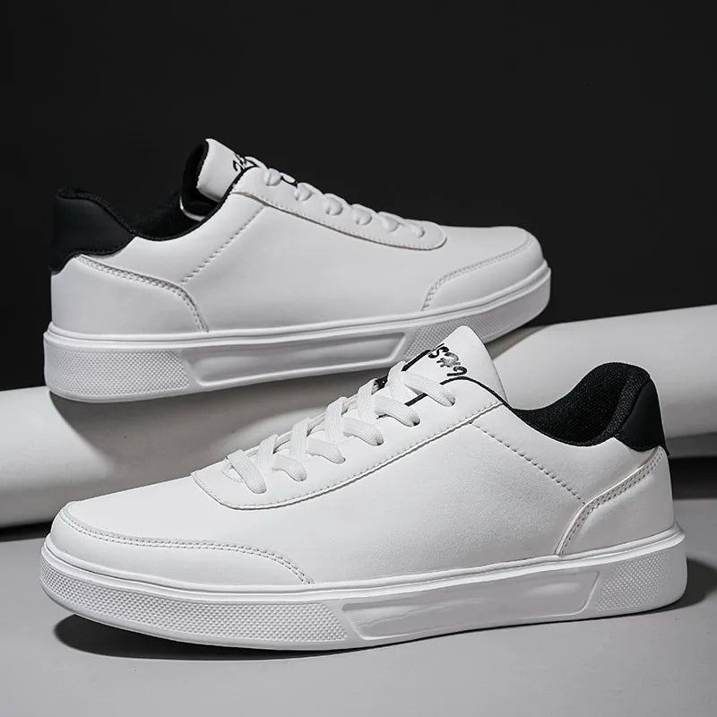 New Mens Casual Sneakers New Fashion Lace-up White Shoes Student Comfort Sports Plus Size Vulcanized Shoes Zapatillas De Hombre