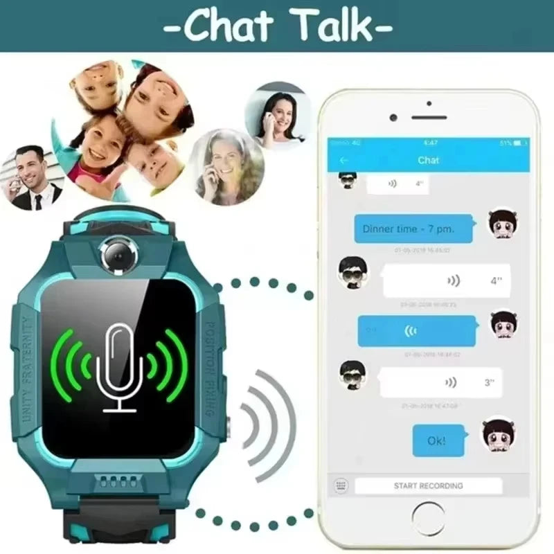 Lenovo 2026 New 4G GPS Waterproof Kids Smart Watch Reloj Inteligente Niños Sim Card Call Camera Mini Electronic Watch Gift