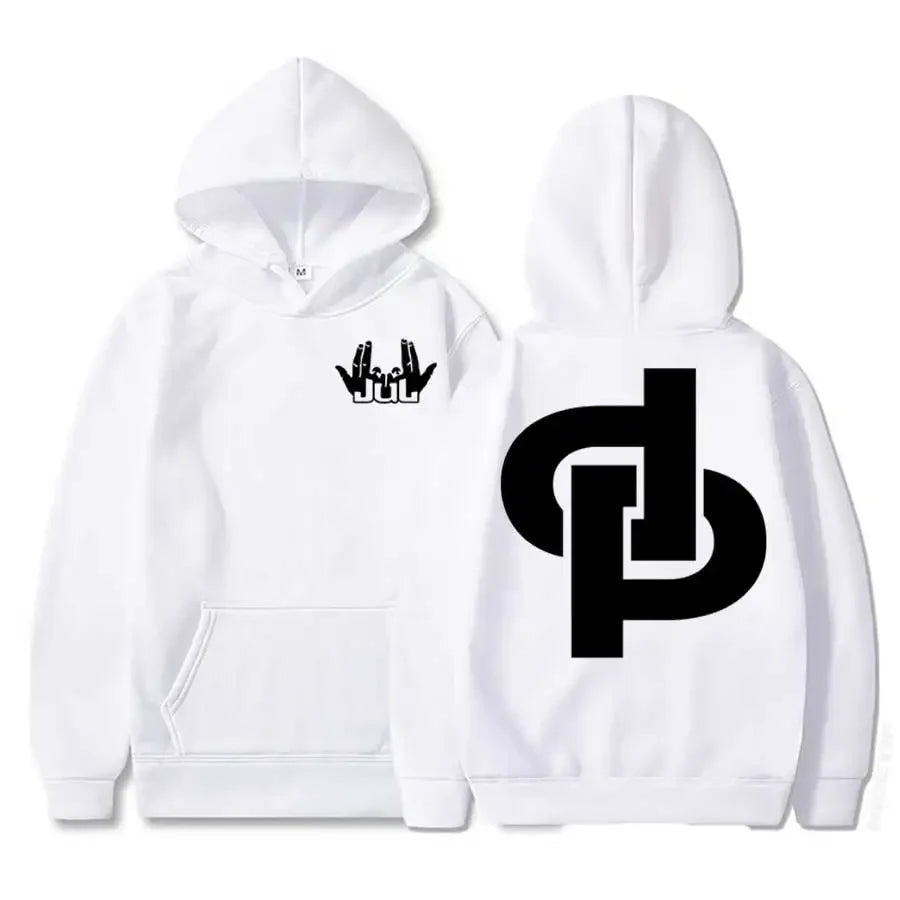 Sudadera con capucha del rapero francés Jul Tour 2025 para hombre y mujer, ropa de calle de hip hop, sudadera informal suave, To