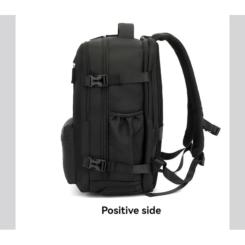 Expandable Business Travel Backpack, Waterproof Laptop Backpack Fits 15.6 Inch Notebook with Luggage Strap for Work Trip