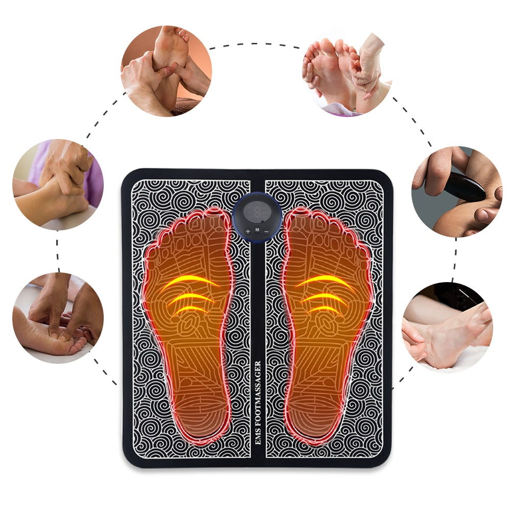 EMS Foot Massage Mat Physiotherapy Foot Massage Relax Body Relieve