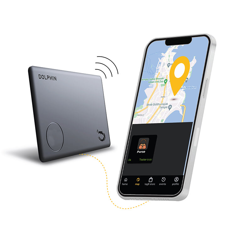 Localizador Bluetooth Dolphin Sleek para objetos personales