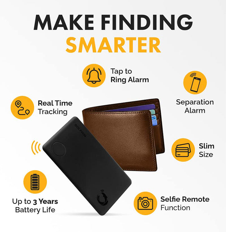 Localizador Bluetooth Dolphin Sleek para objetos personales