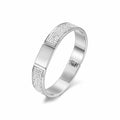 Pulsera rígida Flawless Pavé de acero inoxidable