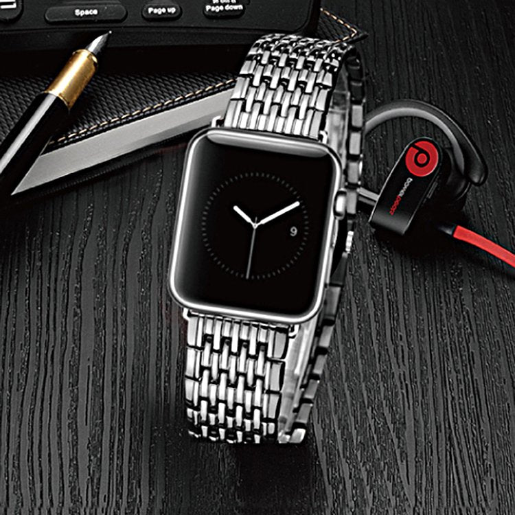 Correa de acero inoxidable compatible con Apple Watch