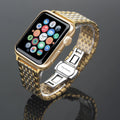 Correa de acero inoxidable compatible con Apple Watch