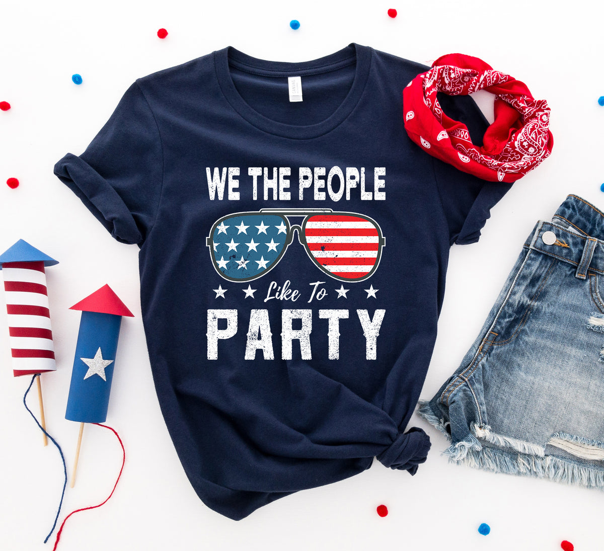 Camiseta «We the people like to party»