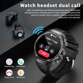 2026 NEW For Android TWS Music Earbuds Smart Watch NFC AMOLED BluetoothCall Heart Rate Blood Oxygen Monitor Smartwatch Headphone