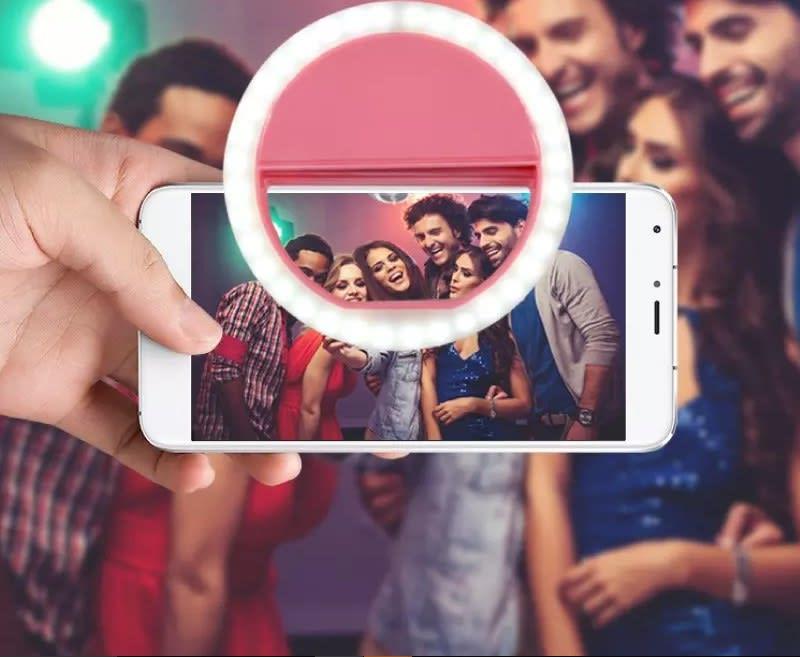 Aro de luz para selfies con tres niveles de brillo