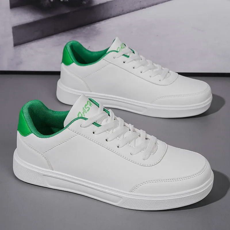 New Mens Casual Sneakers New Fashion Lace-up White Shoes Student Comfort Sports Plus Size Vulcanized Shoes Zapatillas De Hombre