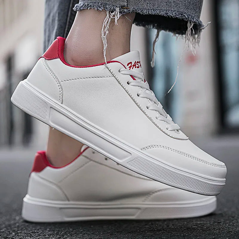 New Mens Casual Sneakers New Fashion Lace-up White Shoes Student Comfort Sports Plus Size Vulcanized Shoes Zapatillas De Hombre